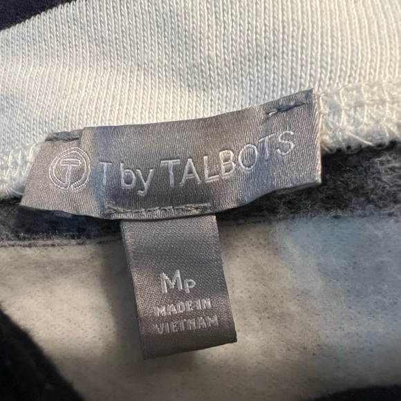 T Talbots pullover striped top size MP - Picture 4 of 6